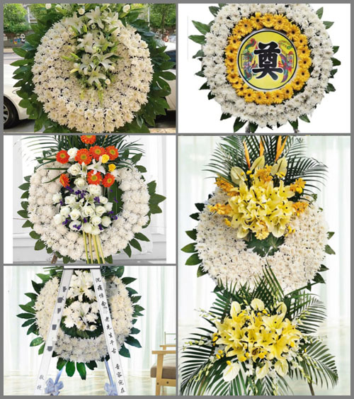 浙江省宁波宁海县茶院乡铜岭脚村花圈速递