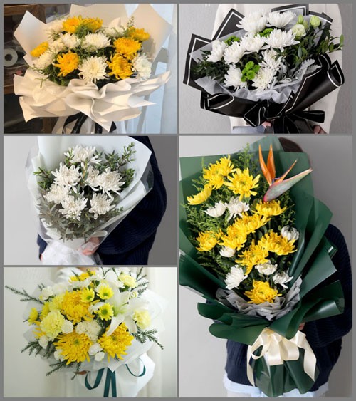 浙江省宁波宁海县茶院乡铜岭脚村白事花束代送